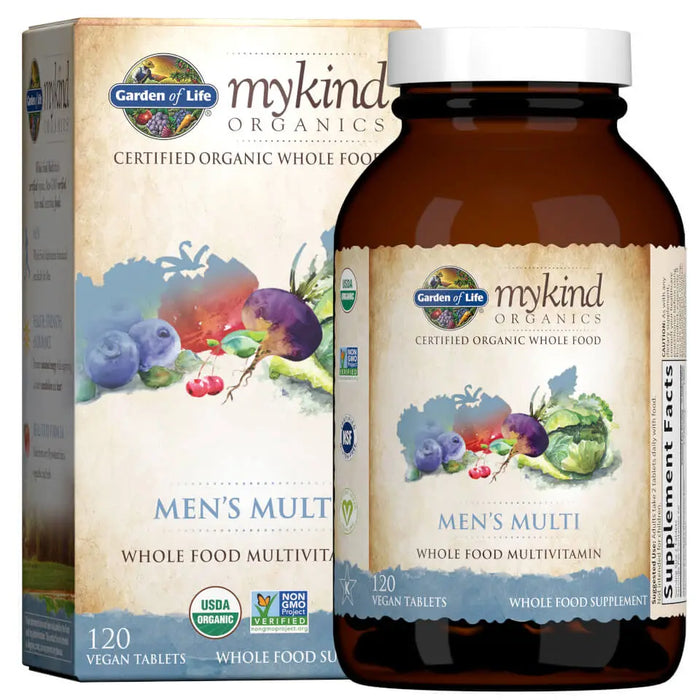 Garden of Life Mykind Organics Men's Multi - 120 vegan tabs