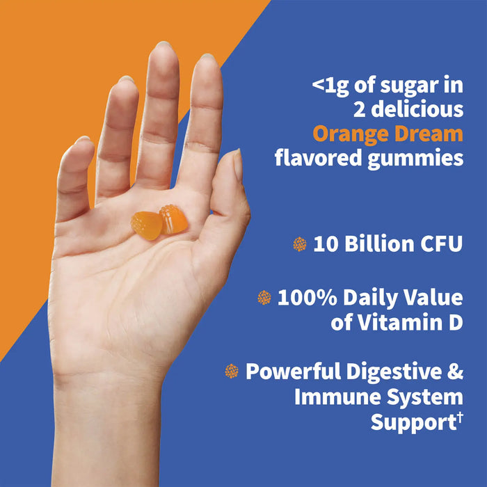 Garden of Life Probiotiques formulés par le Dr 10 milliards Orange Dream 60 bonbons gélifiés