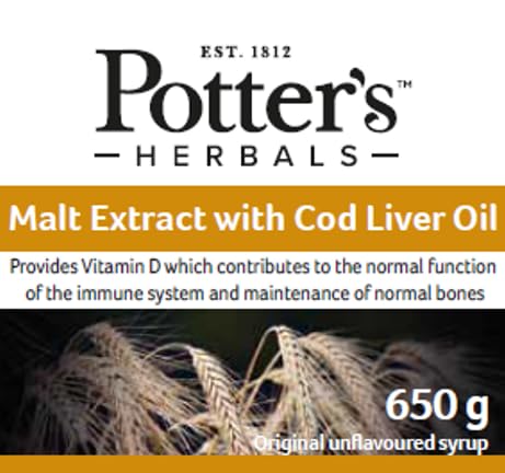 Potter's Malt Extract With Cod Liver Oil - 650ml - Joint Care at MySupplementShop by Potter's Herbals