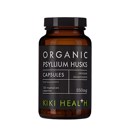 KIKI Health Organic Psyllium Husks 120 Vegicaps