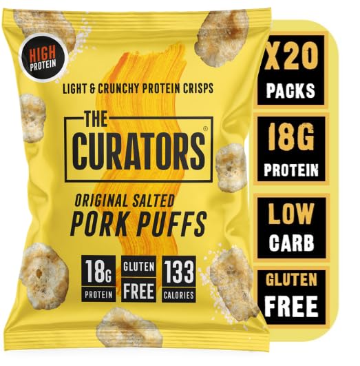 The Curators Pork Puffs 25g x 20 - Multipack at MySupplementShop by THE CURATORS