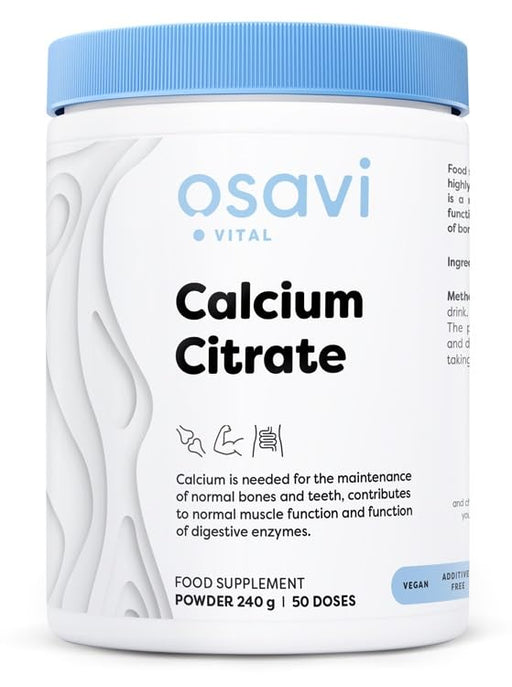 Osavi Calcium Citrate Powder 240g - Health and Wellbeing at MySupplementShop by Osavi