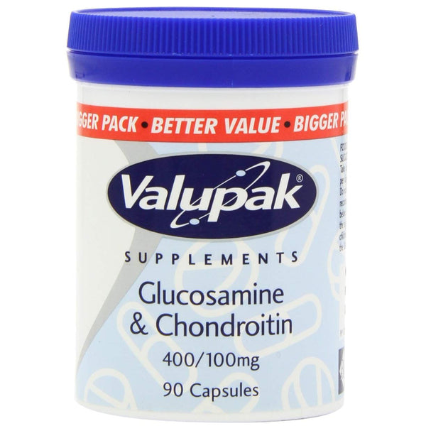 Valupak Glucosamine & Chondroitin Capsules 400/100mg