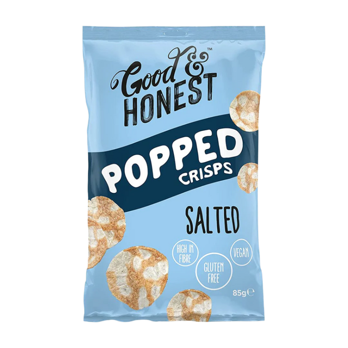 Good & Honest Popped Crisps - The Guilt-Free Snack You’ll Love 8 x 85g