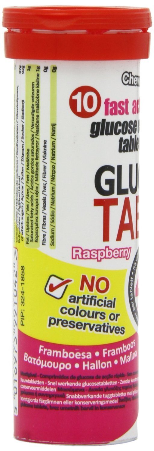 Glucotabs Tablets Raspberry 12 Pack