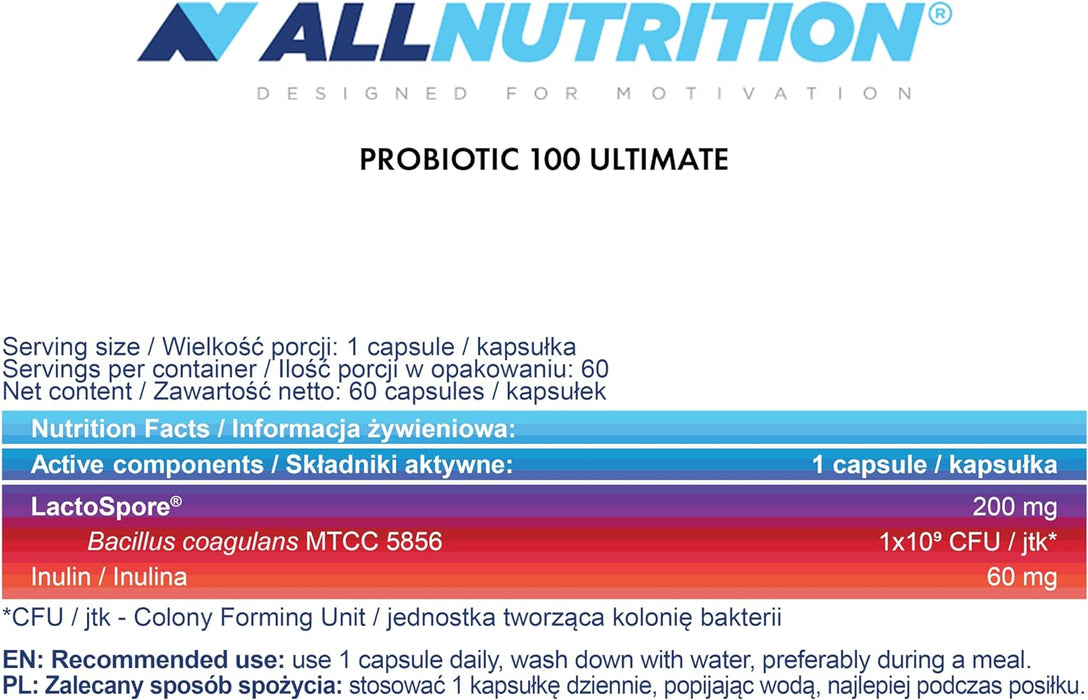 Allnutrition Probiotic 100 Ultimate - 60 caps