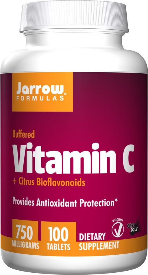 Jarrow Formulas Vitamin C (Buffered) + Citrus Bioflavonoids, 750mg - 100 tabs | High-Quality Vitamin C | MySupplementShop.co.uk