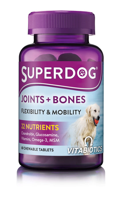 Vitabiotics Super Dog Joints & Bones Chewable 60 Tablets - Pet at MySupplementShop by Vitabiotics