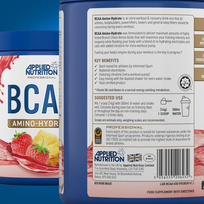 BCAA Amino-Hydrate, Fruit Burst (EAN 5056555206232) - 450g