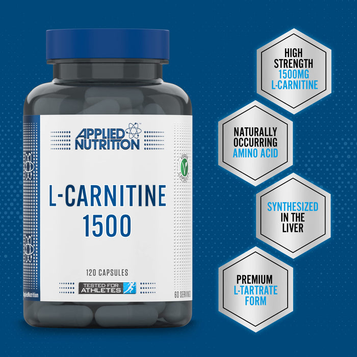 Applied Nutrition L-Carnitine 120 caps - Acetyl-L-Carnitine at MySupplementShop by Applied Nutrition