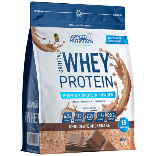 Critical Whey, Chocolate Milkshake - 450g | Premium Whey Proteins at MYSUPPLEMENTSHOP.co.uk