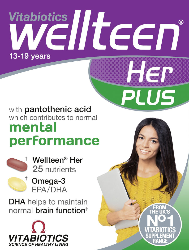 Vitabiotics Wellteen Her Plus 56 Tablets - Women at MySupplementShop by Vitabiotics