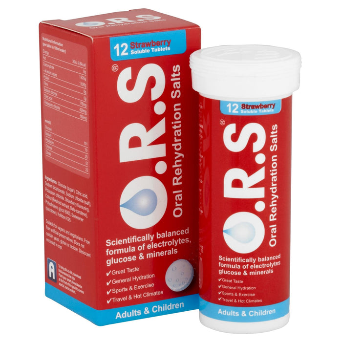 Ors Rehydration Salt 12 Tablets - Stomach Remedies at MySupplementShop by Ors