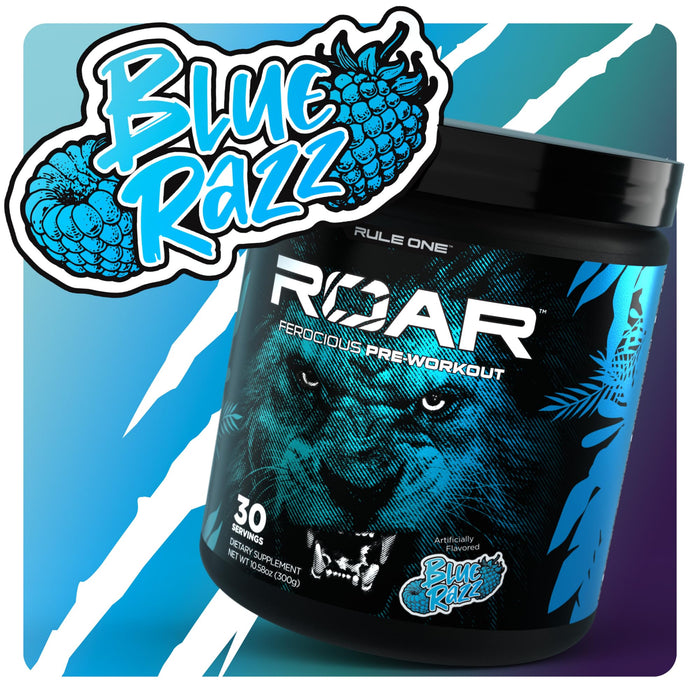 Rule One Roar, Blue Razz - 300g Best Value Nutritional Supplement at MYSUPPLEMENTSHOP.co.uk