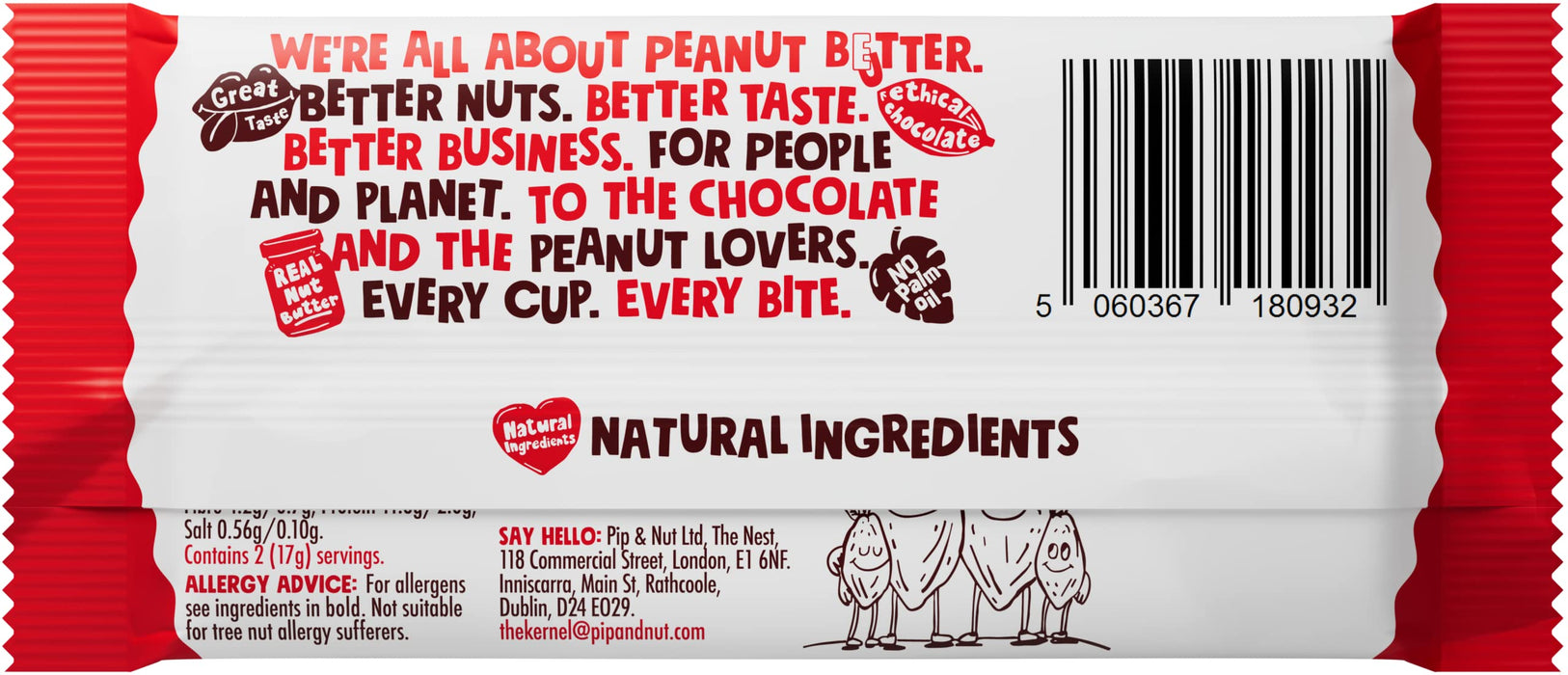 Pip & Nut Chocolate Nut Butter Cups 12x34g - Blocks & Bars at MySupplementShop by Pip & Nut