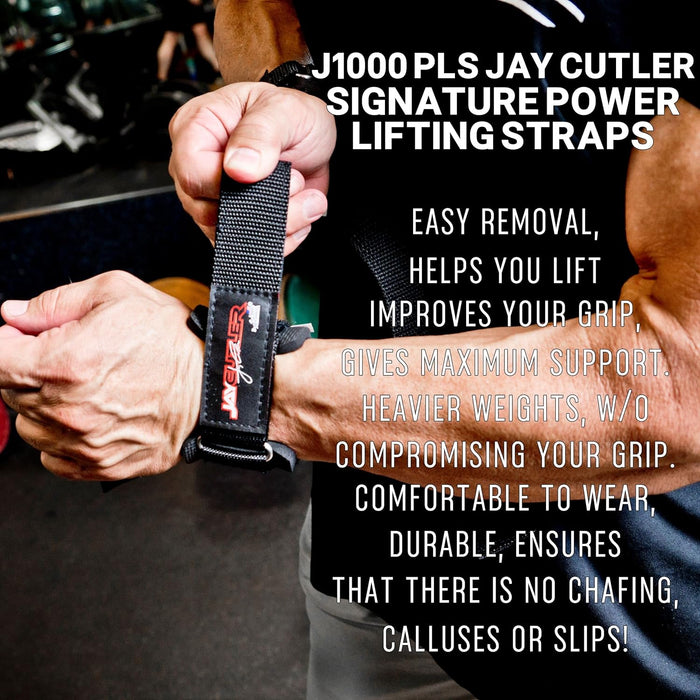 Schiek 1000PLS - Power Lifting Straps w/Jay Cutler Logo