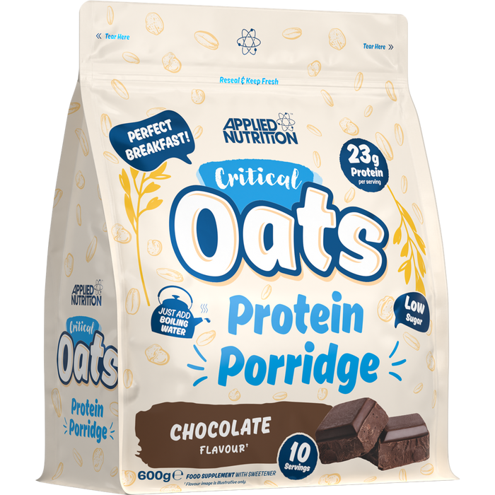 Applied Nutrition Critical Oats Protein Porridge 600g 10 Servings - Chocolate - Whey Proteins at MySupplementShop by Applied Nutrition