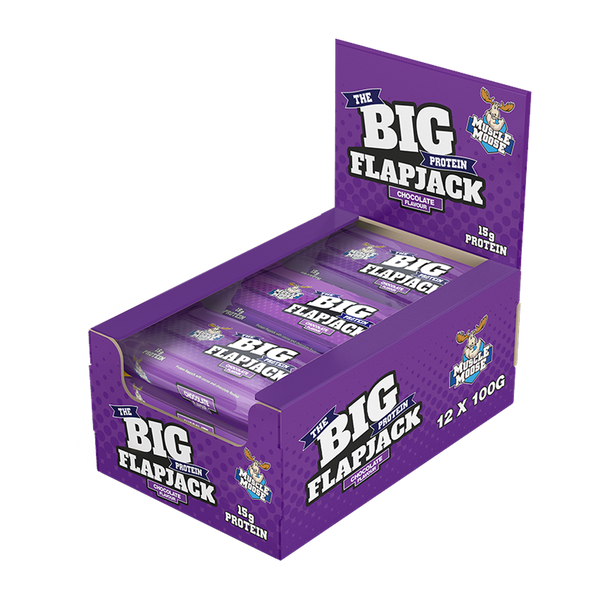 Muscle Moose Big Protein Flapjack 12x100g - Chocolate - Protein Flapjack at MySupplementShop by Muscle Moose