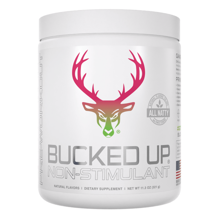 Bucked Up - Non-Stimulant Pre-Workout 327g - Raspberry Lime Ricky - Stim Free Pre Workout at MySupplementShop by Bucked Up