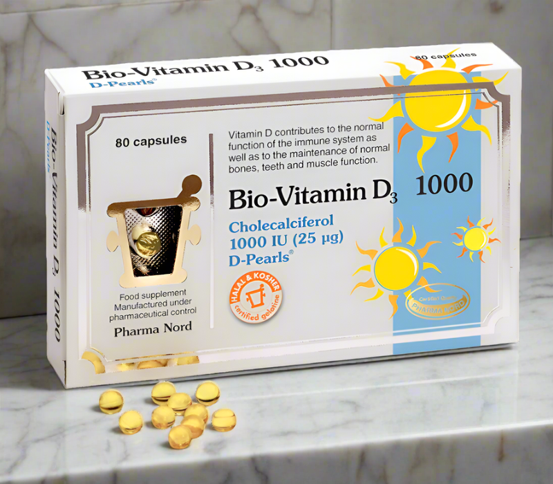 Pharma Nord Bio Vitamin D Pearls 1000iu 90 capsules - Bone Care at MySupplementShop by Pharma Nord