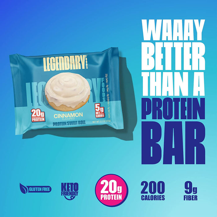 Legendary Foods Protein Roll 8x67g - Protein Snacks at MySupplementShop by Legendary Foods