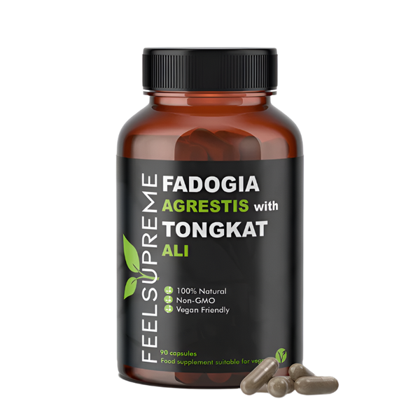 Feel Supreme Tongkat Ali And Fadogia Agrestis 90Veg Caps - Testosterone Booster at MySupplementShop by Feel Supreme