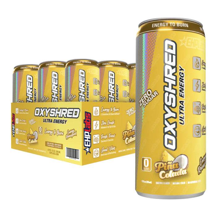 EHP Labs Oxyshred RTD 12x355ml - Pina Colada - Sports Nutrition at MySupplementShop by EHP LABS