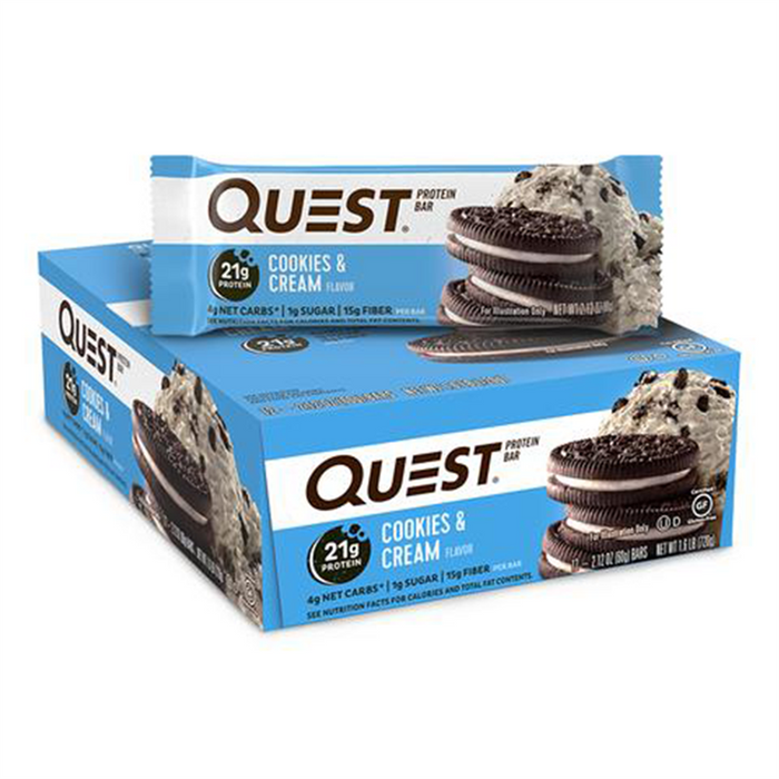 Quest Nutrition Bar 12x60g Cookies &amp; Cream