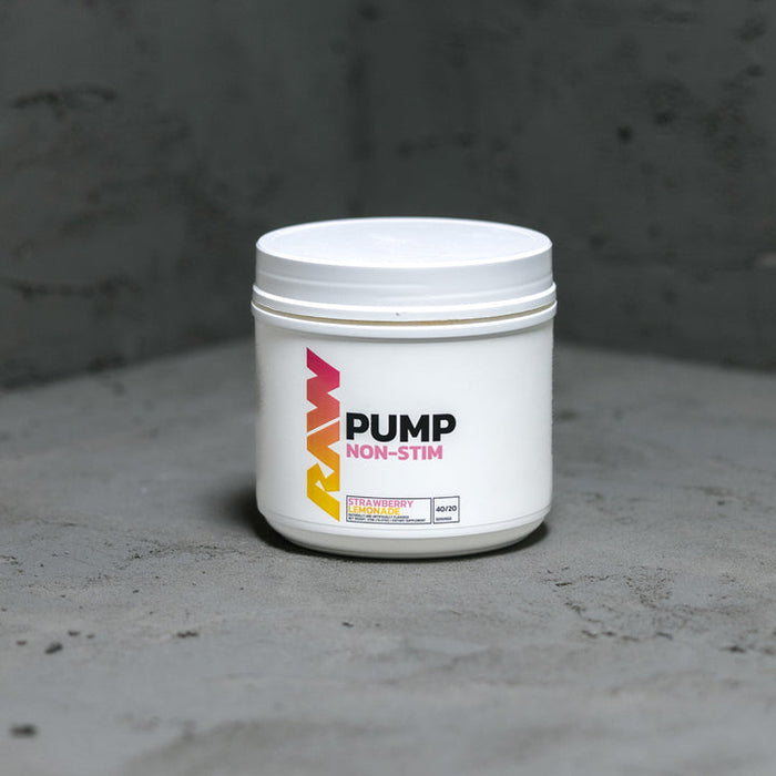 Raw Nutrition Pump Non-Stim, Strawberry Lemonade 480g - Pre & Post Workout at MySupplementShop by Raw Nutrition