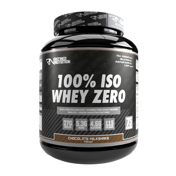 Refined Nutrition 100% Iso Whey Zero 2.27kg Chocolate Milkshake | Top Rated Sports & Nutrition at MySupplementShop.co.uk