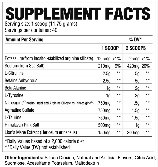 Raw Nutrition Pump Non-Stim, Pineapple 480g