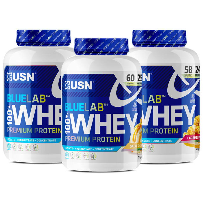 USN Blue Lab Whey 100 % 2 kg gesalzenes Karamell