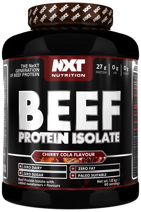 NXT Nutrition Beef Protein Isolate 1.8kg | Paleo, Keto Friendly, Dairy and Gluten Free