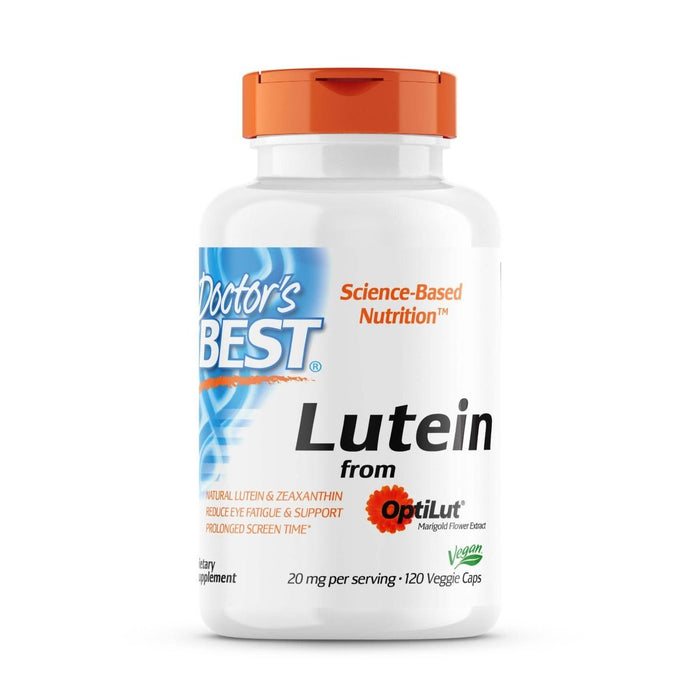 Doctor's Best Lutein from OptiLut 10mg 120 Veggie Capsules - Health and Wellbeing at MySupplementShop by Doctor's Best