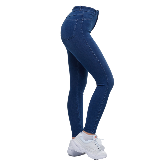 Jean Taille Haute Embrace Bleu Foncé