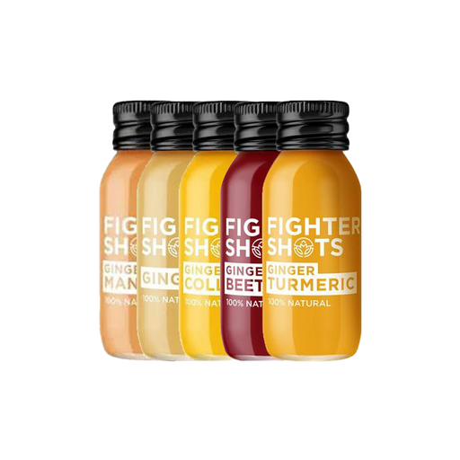 Fighter Shots Ginger (12x60ml) Award Winning Fresh & Fiery Ginger Shots - Wellness Shots at MySupplementShop by Fighter Shots