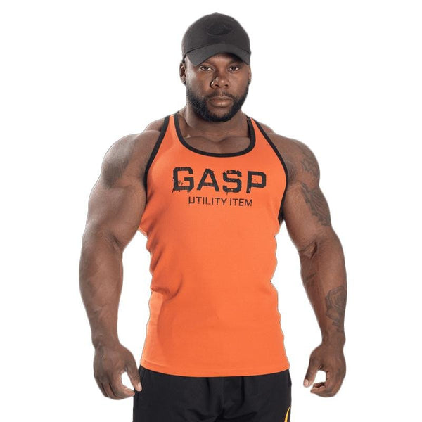 GASP Ribbed T-Back - Flame - Small - Tank Top at MySupplementShop by Gasp