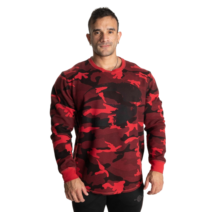 GASP Thermal Logo Sweater Red Camo