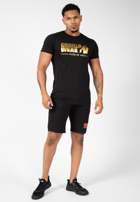 Gorilla Wear Classic T-Shirt Black/Gold