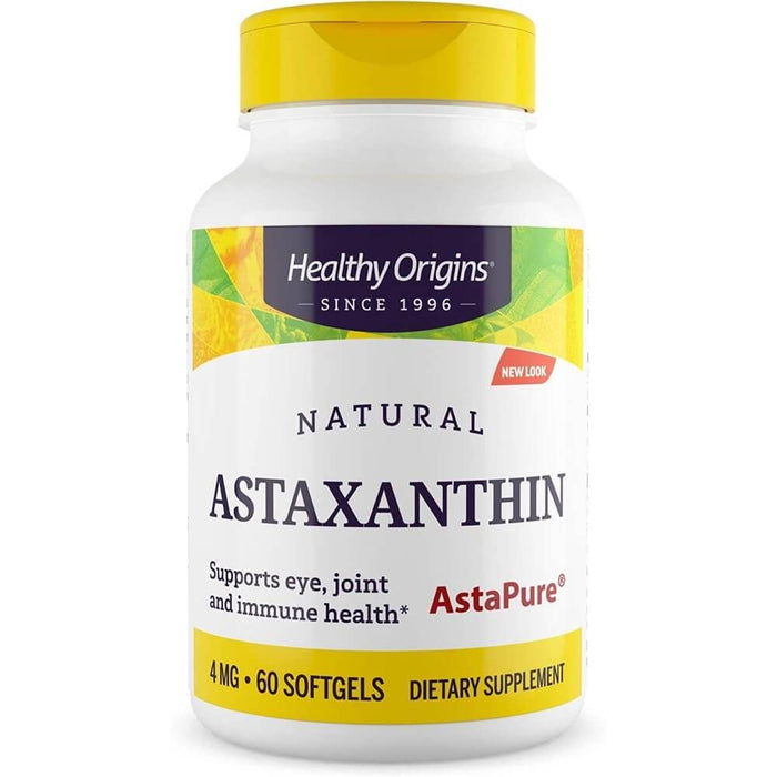 Healthy Origins Astaxanthin 4mg 60 Softgels - Brain & Memory at MySupplementShop by Healthy Origins