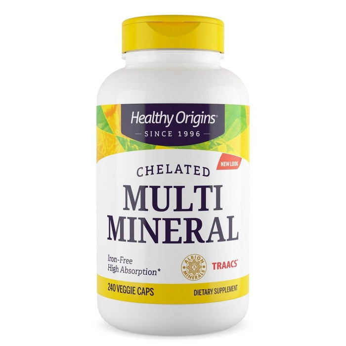 Healthy Origins Chelated Multi Mineral 240 Veggie Capsules - Brain & Memory at MySupplementShop by Healthy Origins