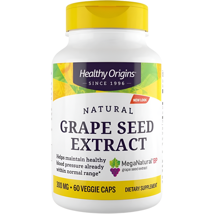 Healthy Origins Grape Seed Extract (Mega Natural-BP) 300mg 60 Veggie Capsules