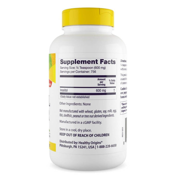 Healthy Origins Inositol Powder 16oz (454g) | Premium Supplements at MYSUPPLEMENTSHOP