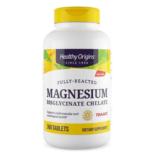 Healthy Origins Magnesium Bisglycinate Chelate 360 Tablets | Premium Supplements at MYSUPPLEMENTSHOP