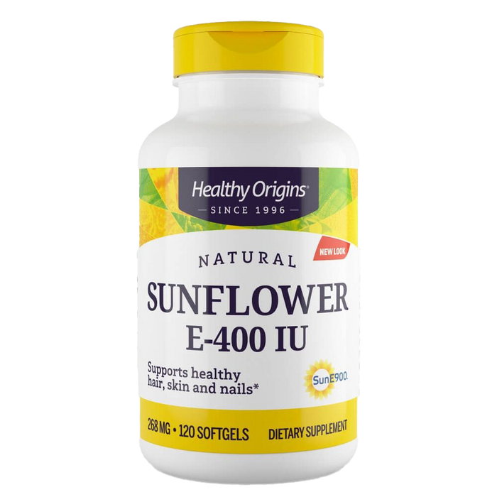 Healthy Origins Sunflower Vitamin E, 400iu 120 Softgels