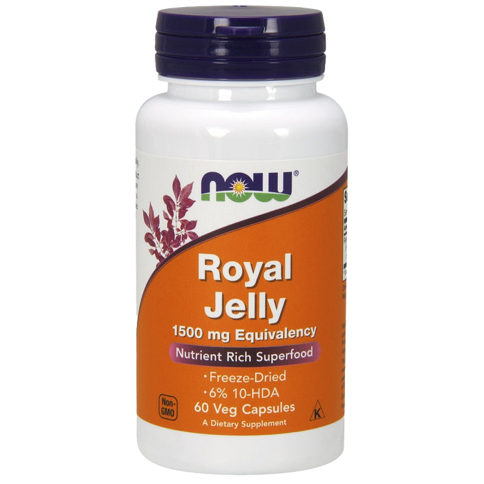 NOW Foods Royal Jelly, 1500mg Equivalency - 60 vcaps