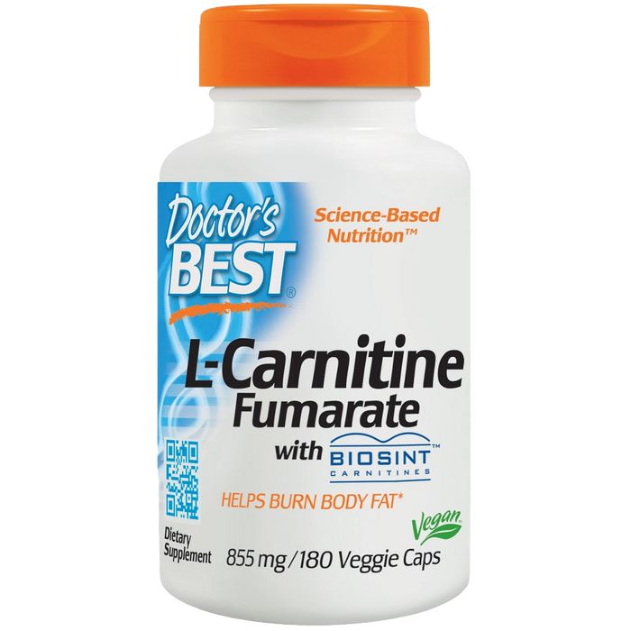 Doctor's Best L-Carnitine Fumarate, 855mg - 180 vcaps