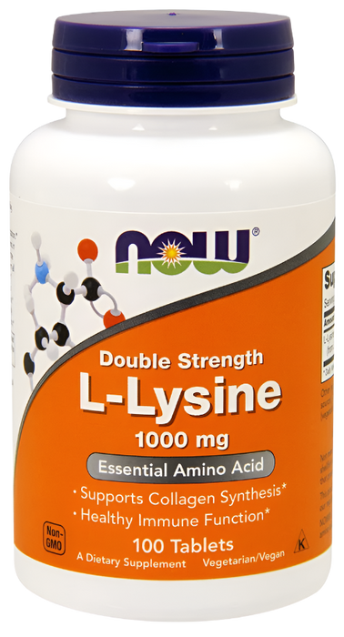 NOW Foods L-Lysine, 1000mg - 100 tabs