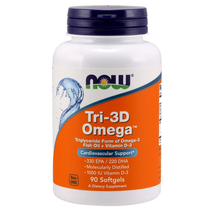 NOW Foods Tri-3D Omega – 90 Kapseln