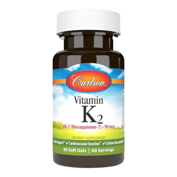 Carlson Labs Vitamin K2 MK-7, 90mcg - 60 softgels